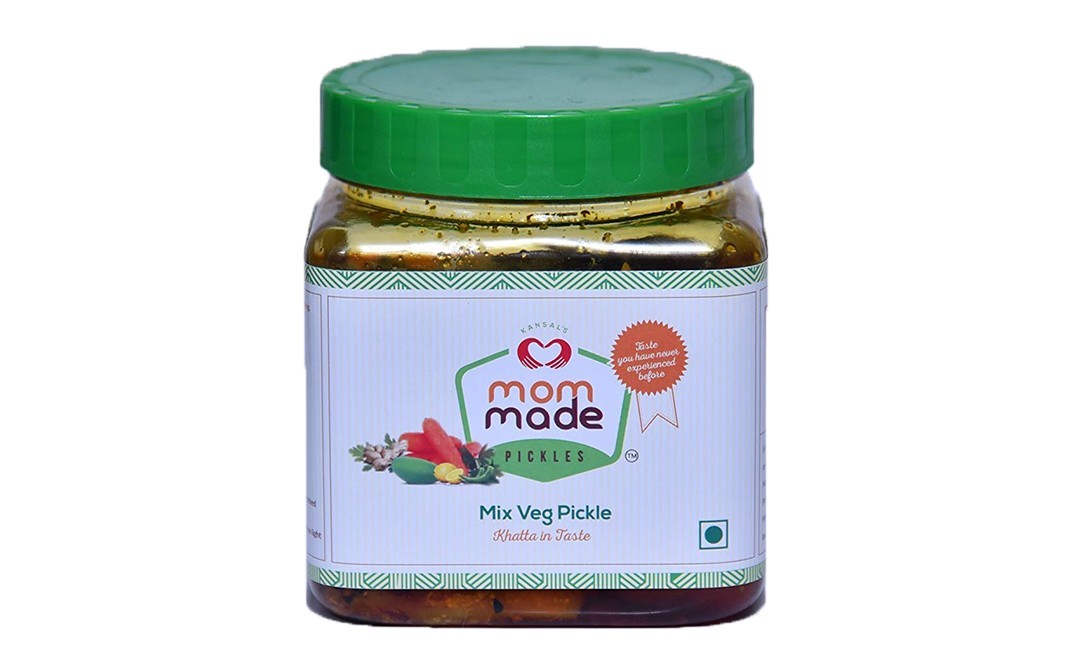 Mom Made Pickles Mix Veg Pickle    Plastic Jar  500 grams
